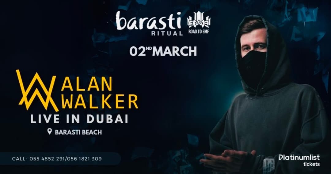 Photo of World Famous DJ Alan Walker To Headline Barasti Beach This March