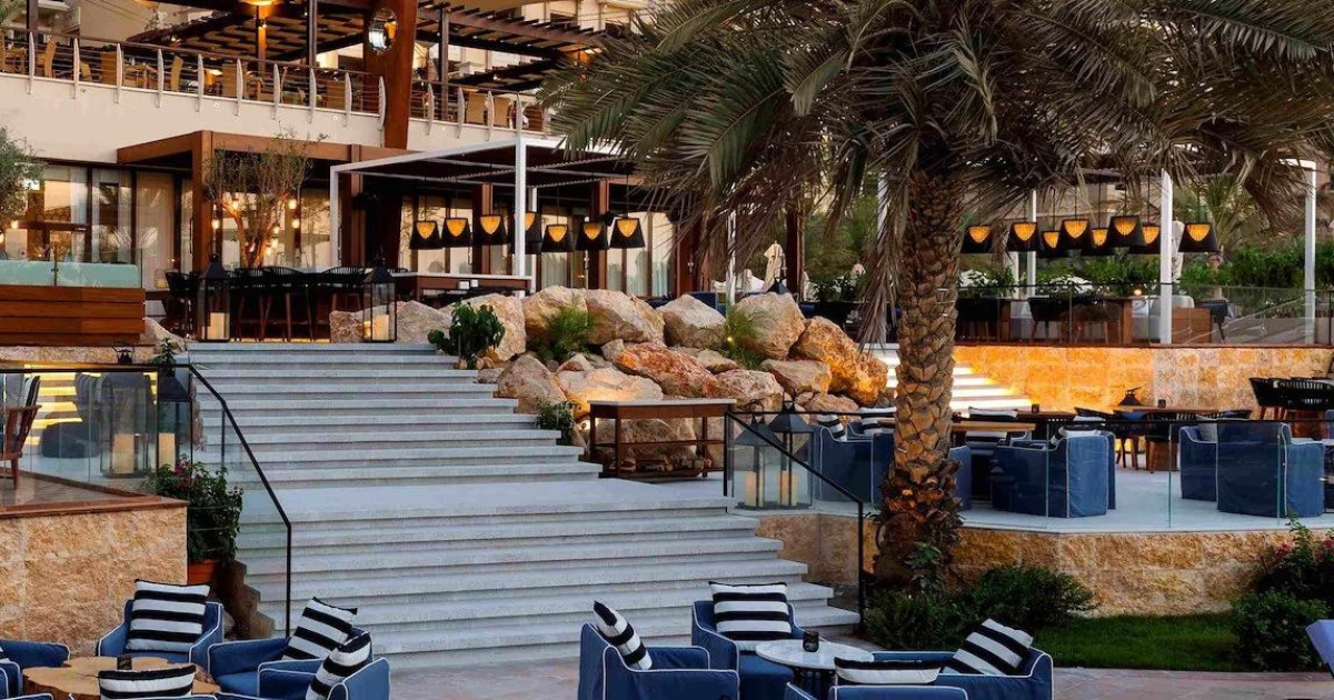 Outdoor Seating Area of Bussola, Italian Restaurant at The Westin Dubai Mina Seyahi Beach Resort & Marina
