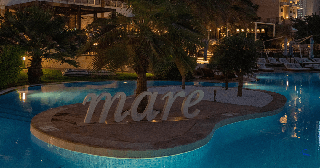 Mare by Bussola Swimming Pool Sign 