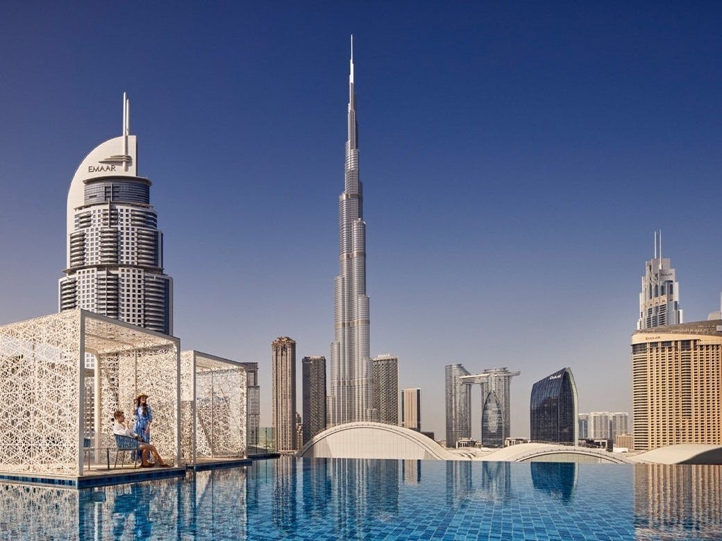 The Pool Lounge At Address Dubai Mall photo